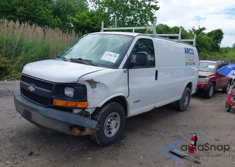 2006 Chevrolet Express Work Van from USA, damaged, VIN 1GCHG35V861259178